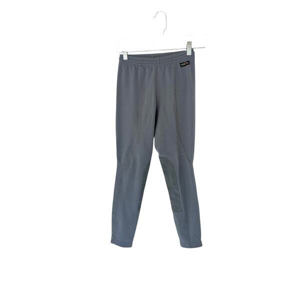 Kerrits Other - Kerrits Girl's Gray Drawstring Stretch‎ Equestrian Riding Leggings Large